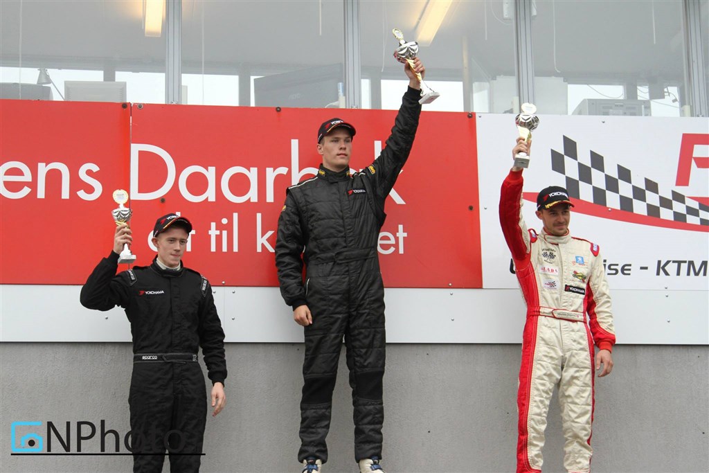 Podiet i heat 1 – Ole Petersen foran Morten Jespersen og Jonas Lynge.
(Foto: CN Photo)